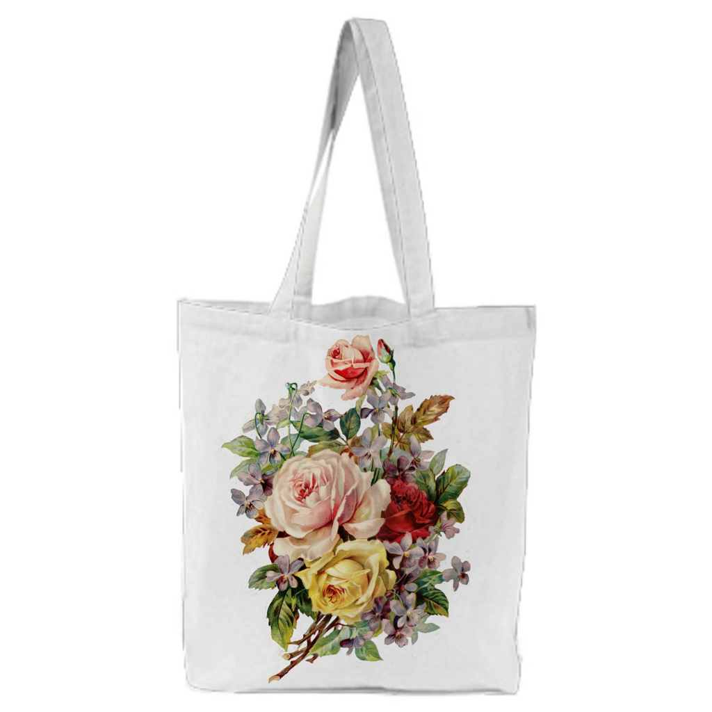Floral tote bag