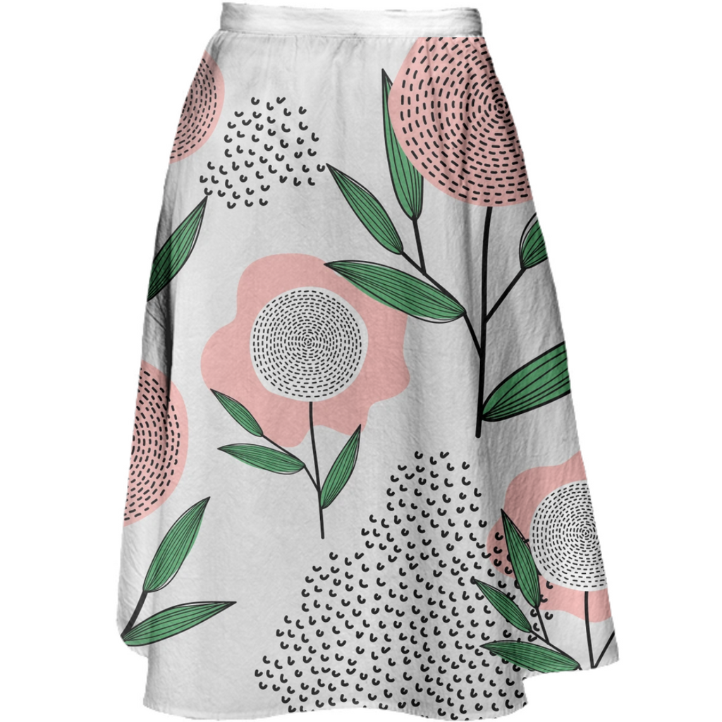 Floral Midi Skirt