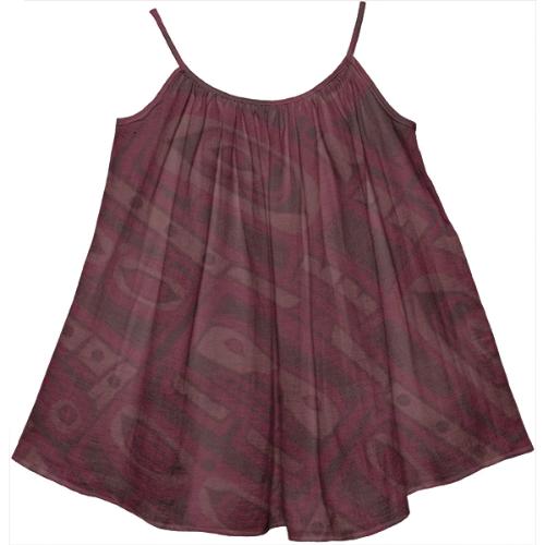 Bordeaux Chilkat tent dress