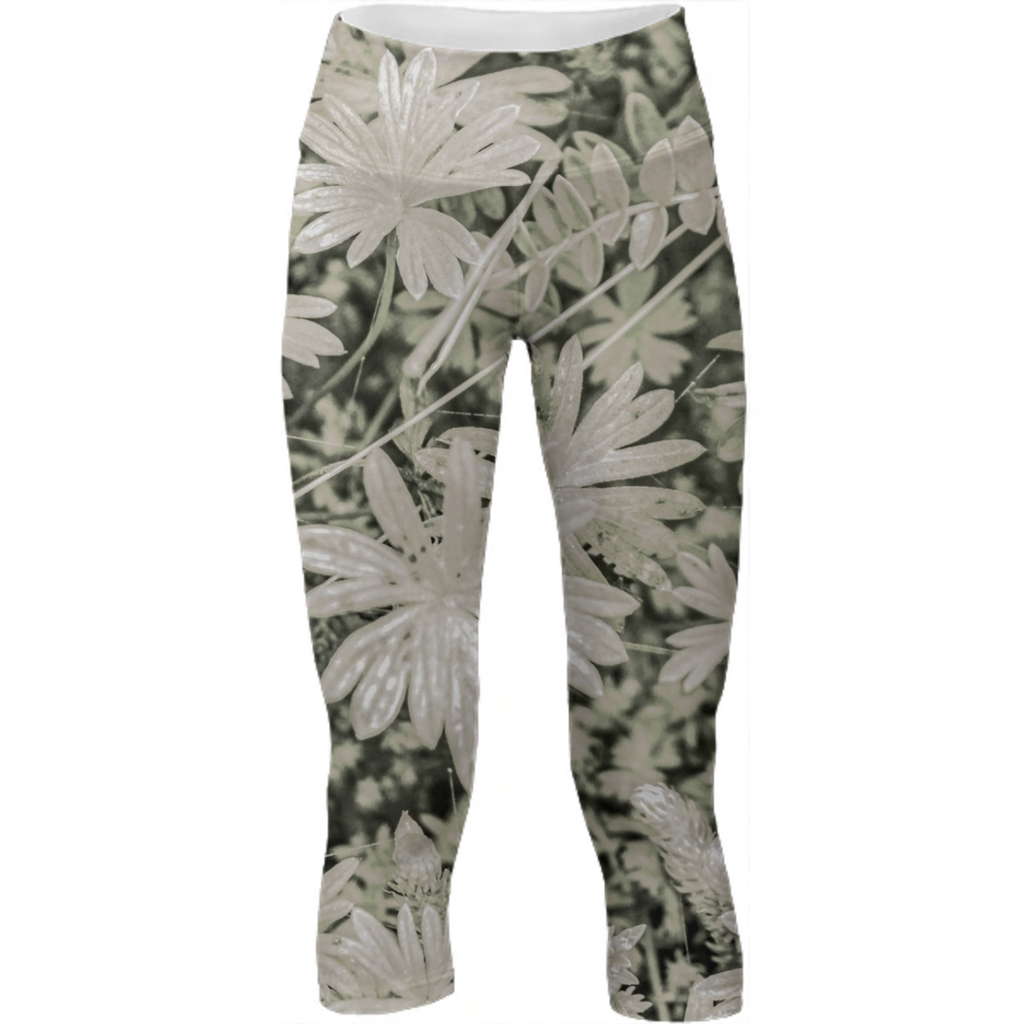 Pale Tropical Floral Print Pattern