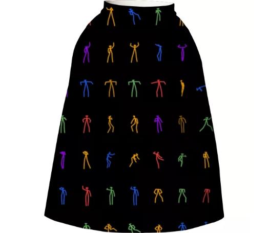 Evolution Of Dance Black Tako Full Skirt