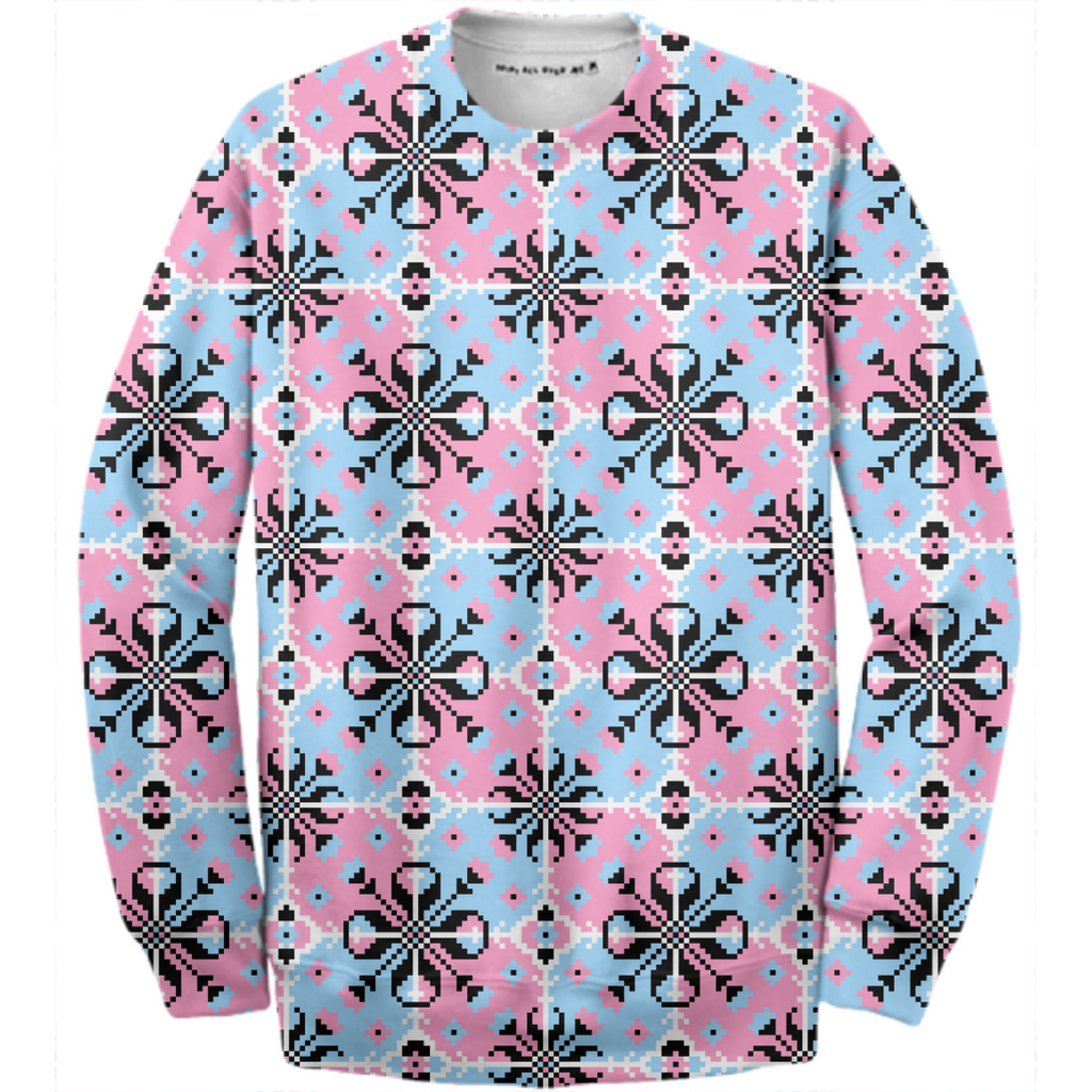 pixelart trans flag colors with a little black