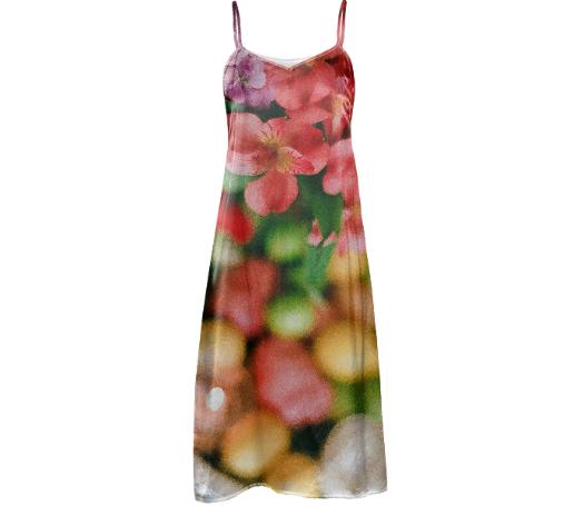Flower Fruit Slip Dress