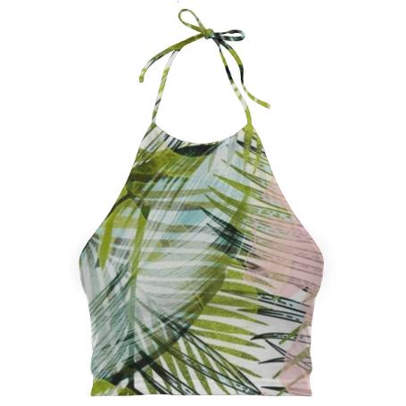 Abstract tropical flowers