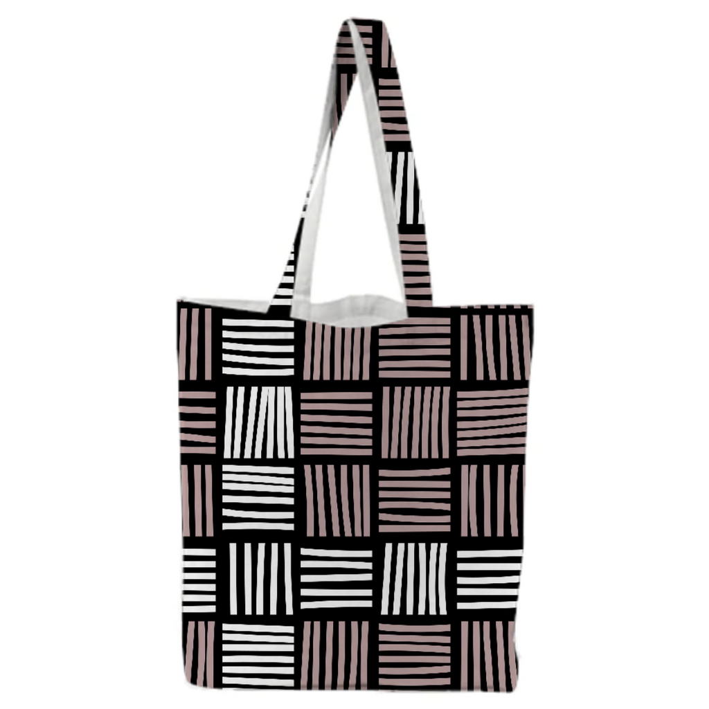 Stylish Striped Lines Tote Bag