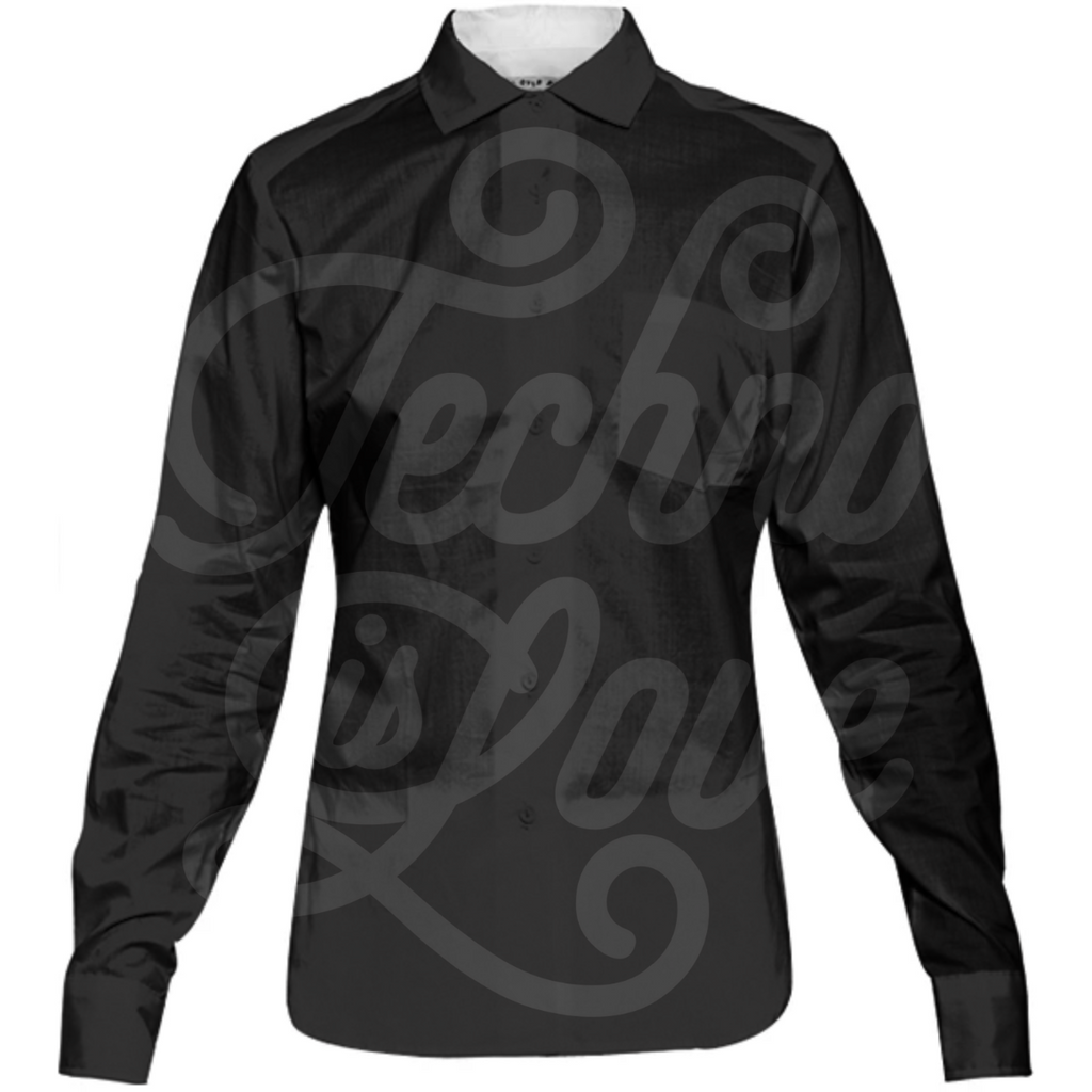 Techno is Love womens-button-down