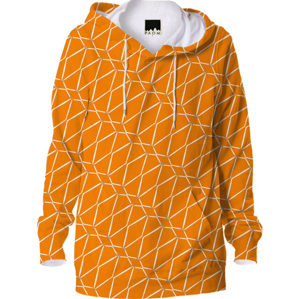Orange and White Geometric