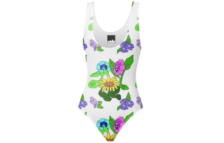 three wee flowers bathing suit