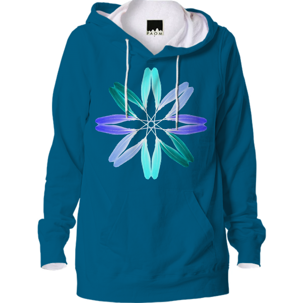Blue variation feather flower