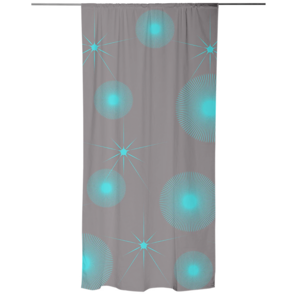 Blue Stars Explosion Curtain