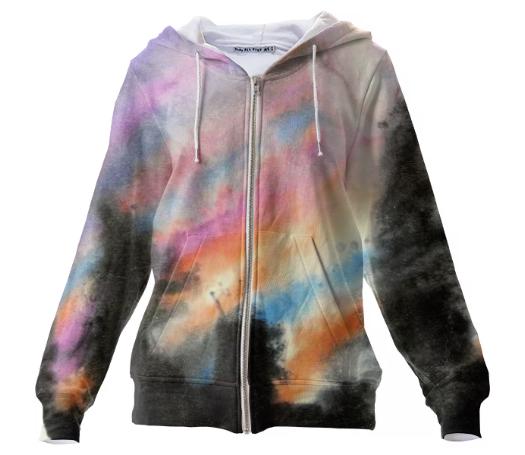 Nebulous Zippered Hoodie