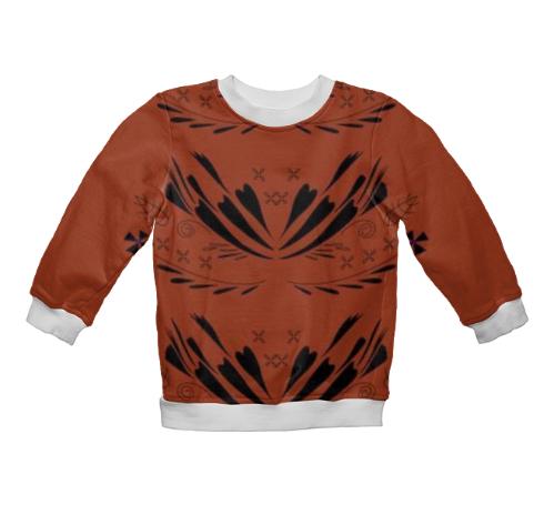 Kids tshirt with Elements Brown