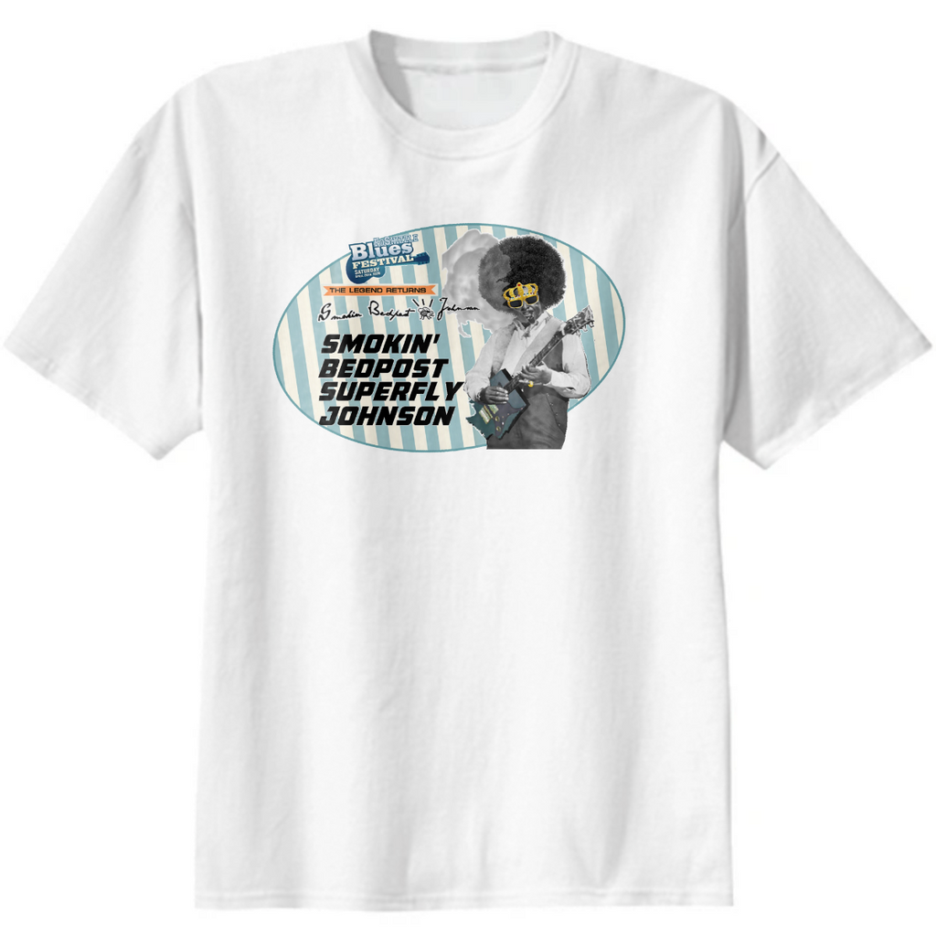 blues guitarist parody logo