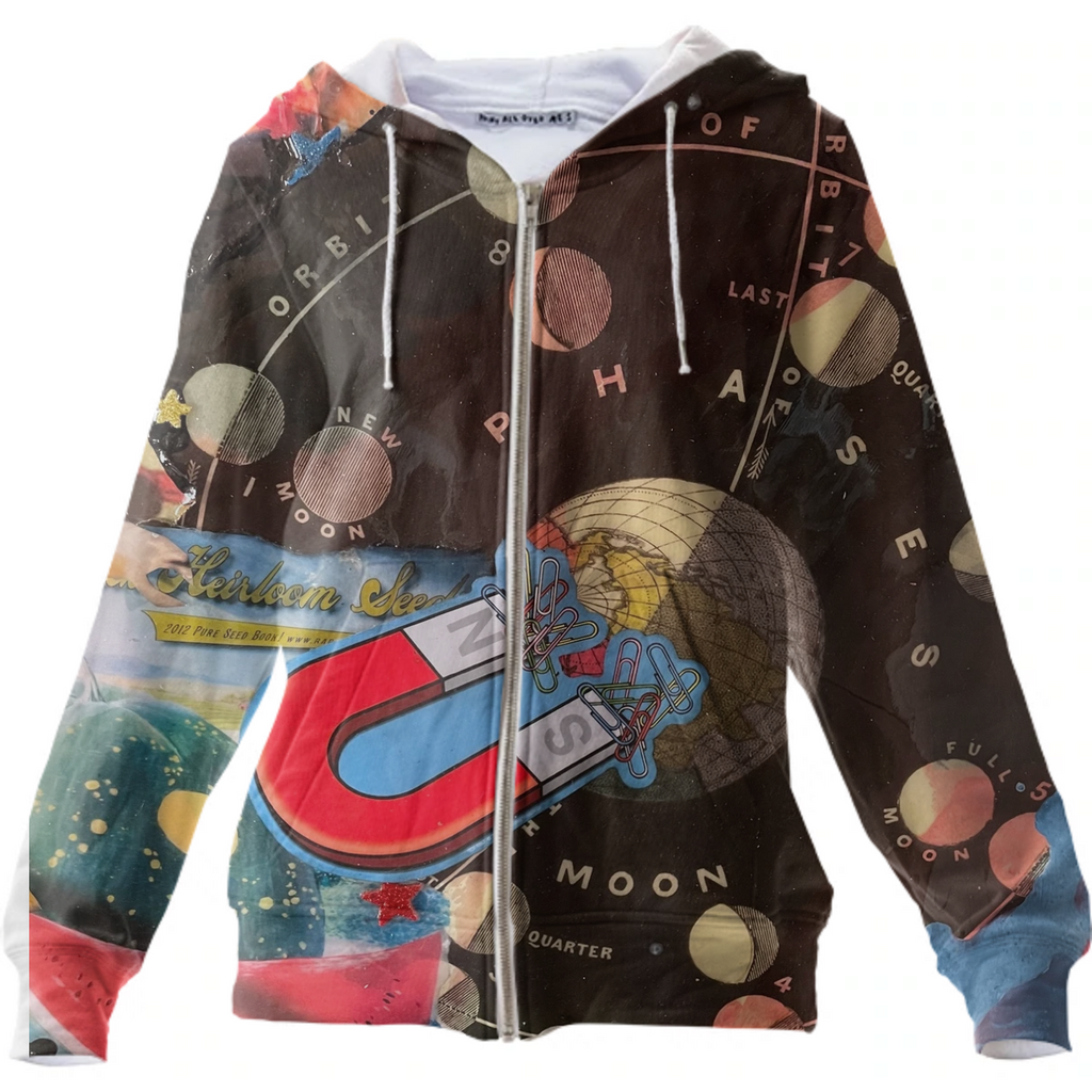 Magnets and Space Zipper Hoodzy