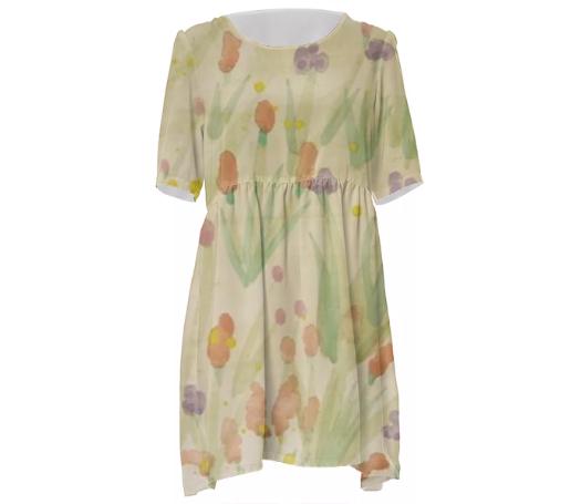 Watercolor Floral Dress