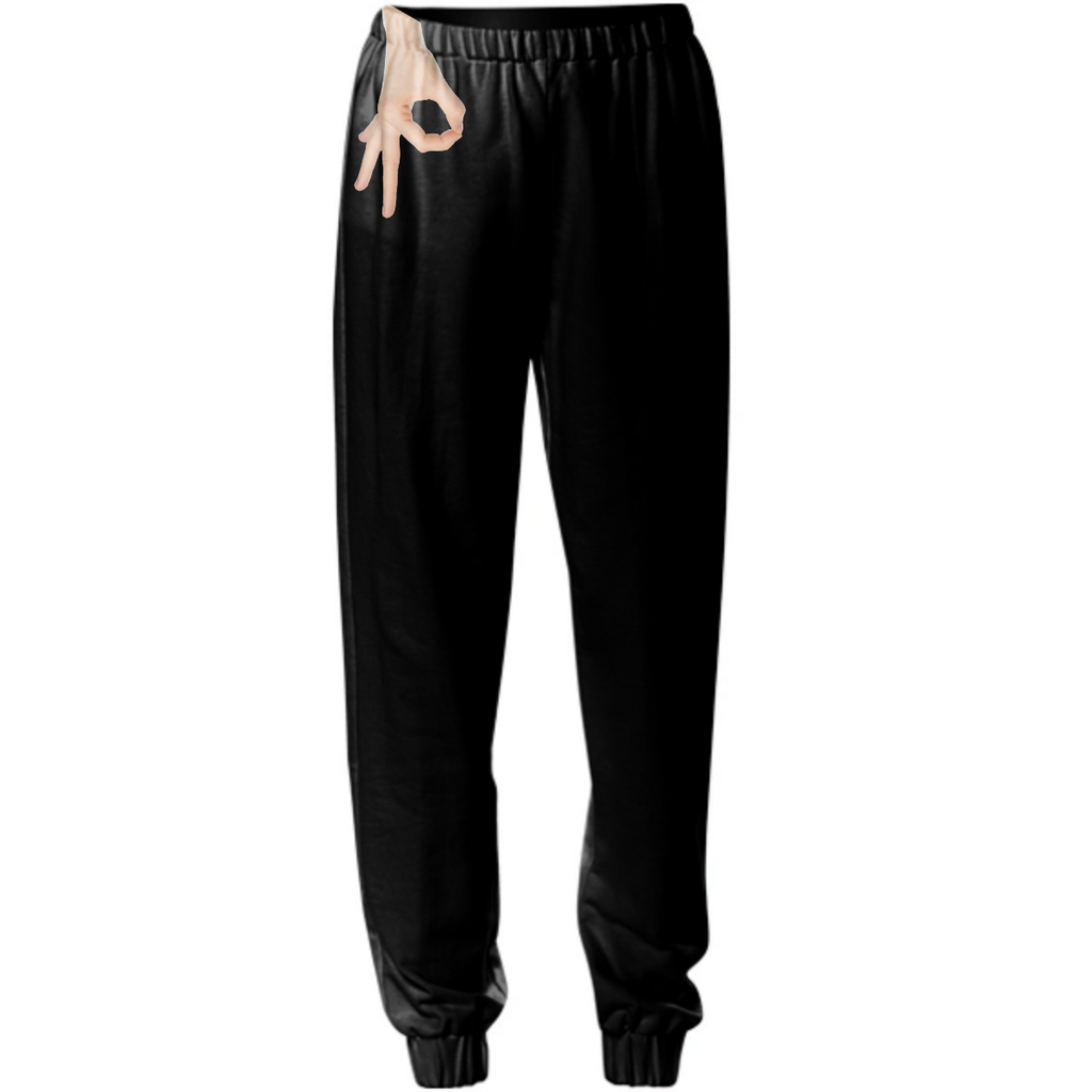 OK Sign Black Pants