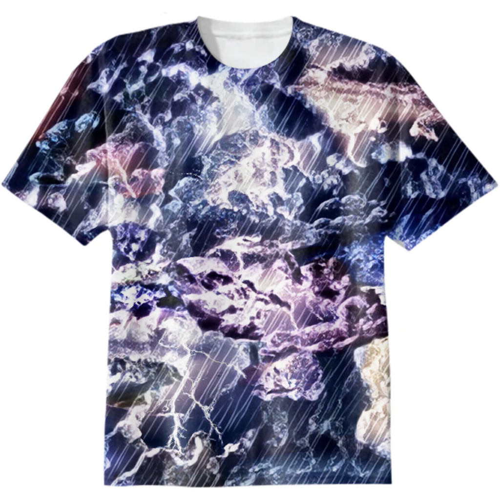 rain, thunderstorm, clouds, lightning, flashes, very peri, multicolored thunderstorm, oblique downpour, darkness light, abstract