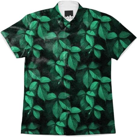 Foliage Pattern Short Sleeve Workshirt