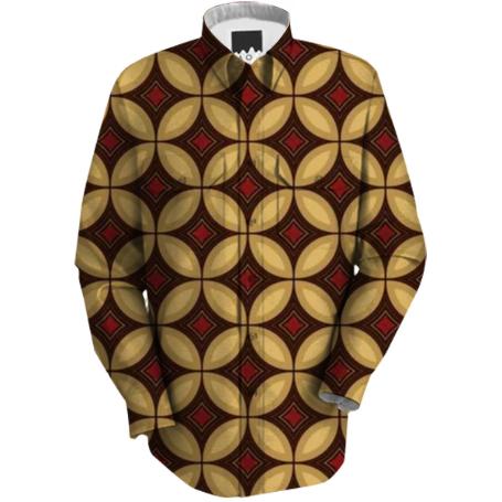 Red and Gold Diamond Workshirt