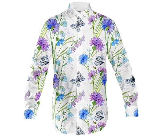 Floral Long Sleeve Shirt LS0006