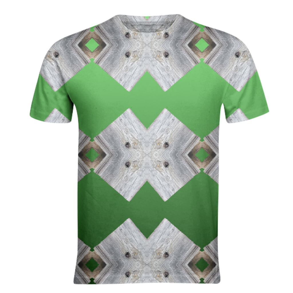Green Gray Brown Geometric