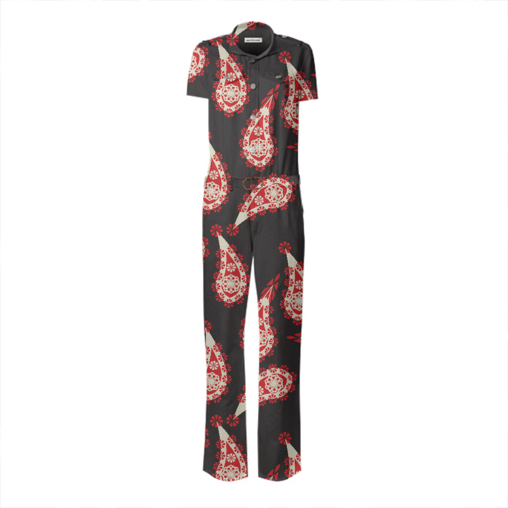 Floral pattern paisley style