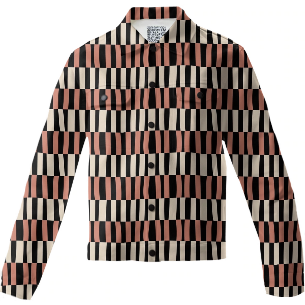 Retro Striped Twill Jacket