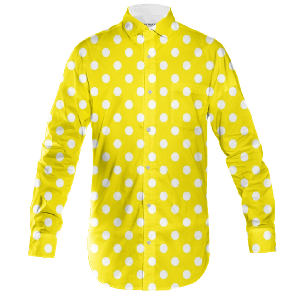 yellow poka dot