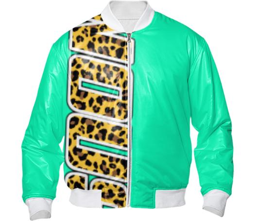 NOUS Chita text Bomber Jacket