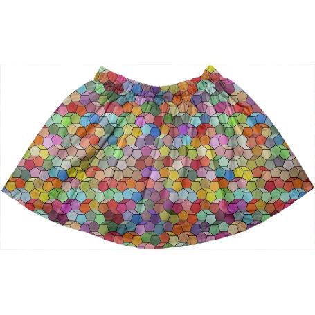 Colorful Geometric Polygon Pattern