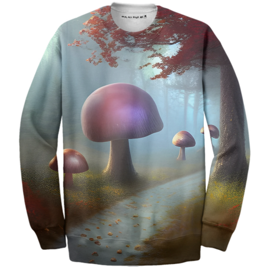 Enchanted Mushrooms Ribbed Sweatshirt
