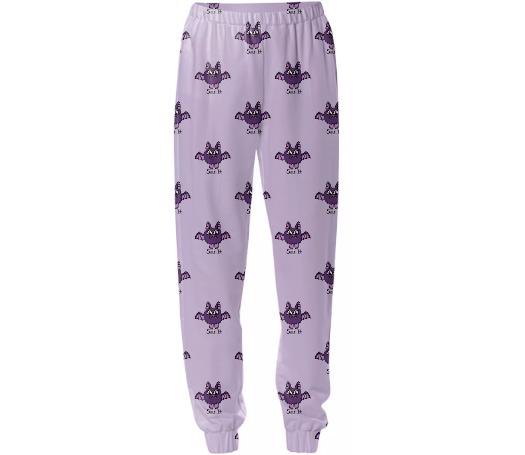 Suck It Bat Pants in Lavender