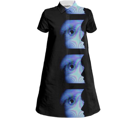 MINI SHIRT DRESS SURREAL GRAVITY 002