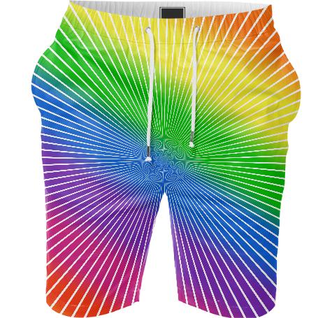 rainbow shorts