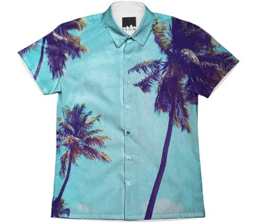 Hawaiian Nights Blue Oasis Shirt