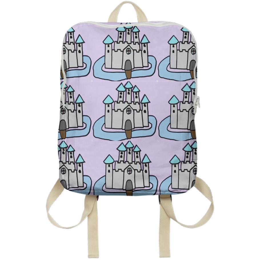 The Castle I Made For Class multiplied Backpack