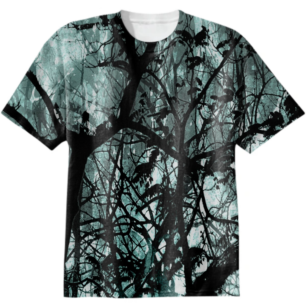 Dark Forest Landscape Illustration