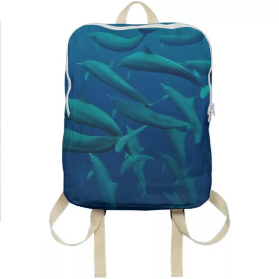 Dolphins in the Blue Back Pack