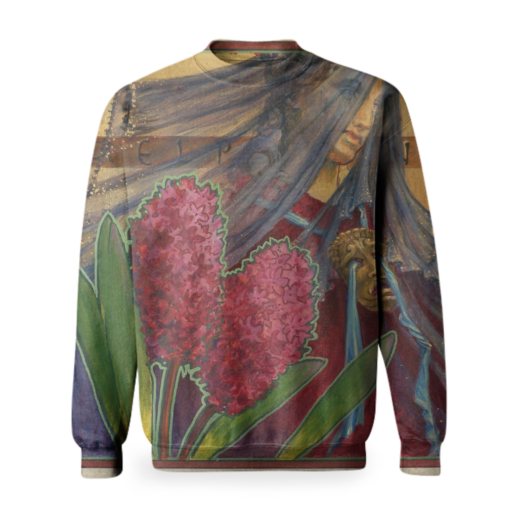 Lady In Blue Sweatshirt