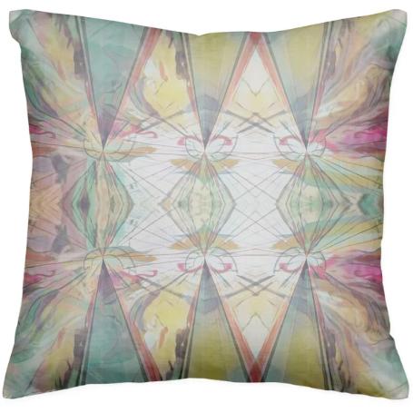 Dimensions in color throw pillow