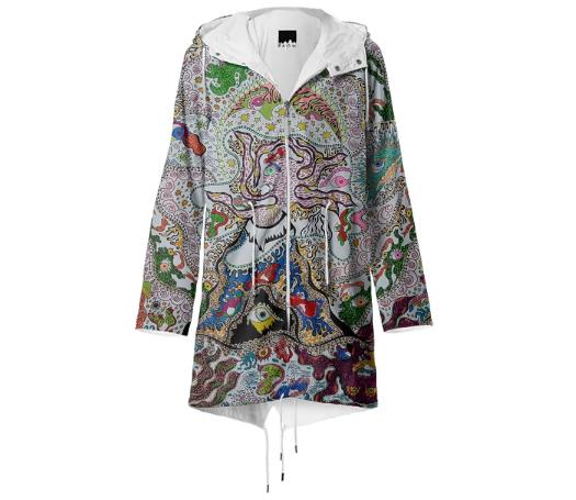 Transparent Volcano Fish Raincoat