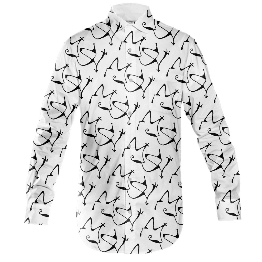 Black and White Abstract Linear Decorative Art