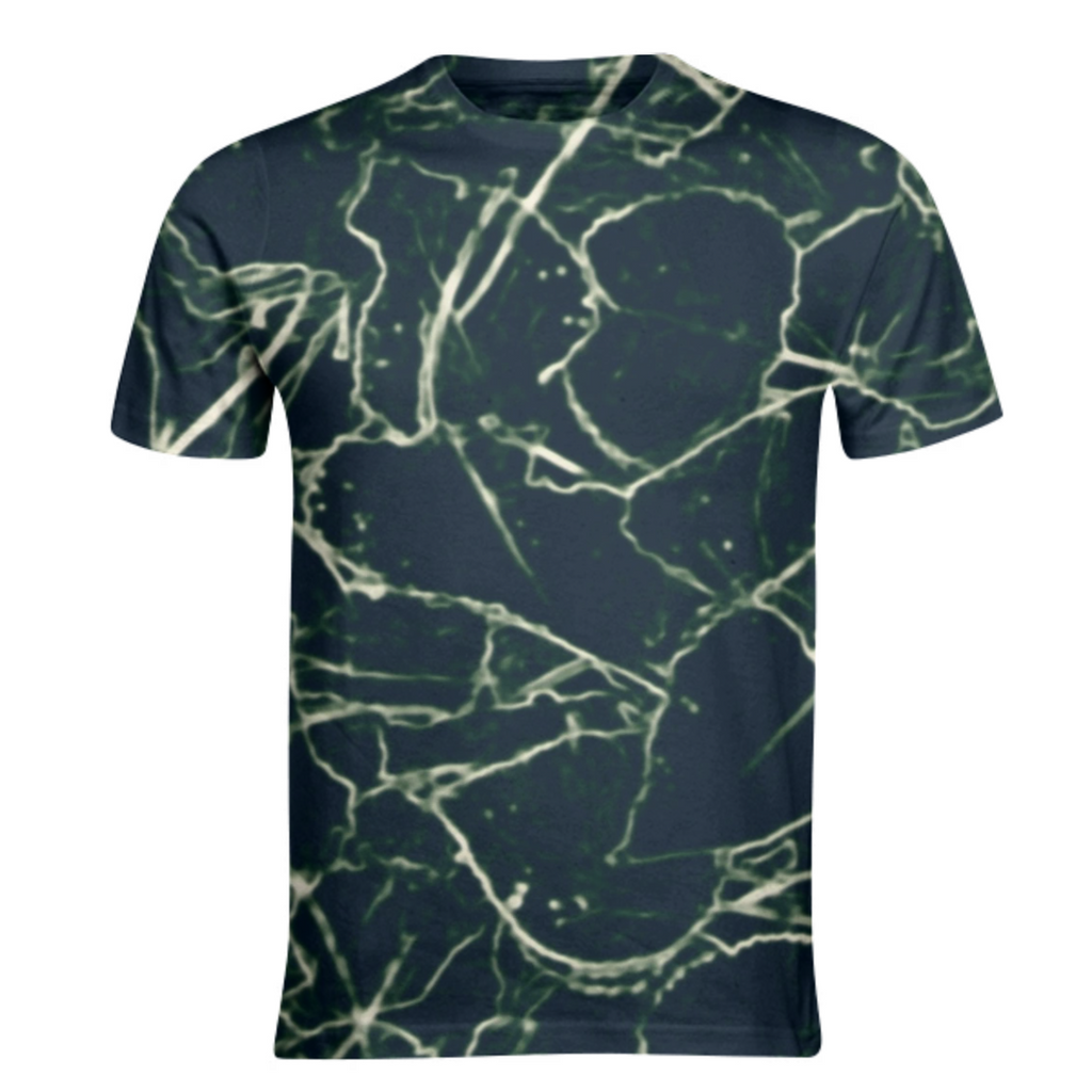 Neon Silhouette Leaves Print Pattern
